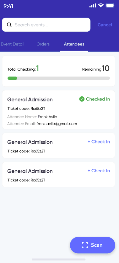 Check-in Management System